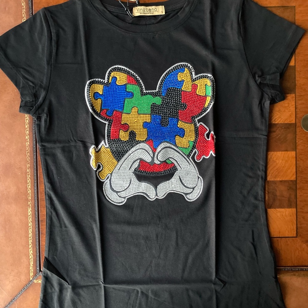 🛍 Vinizbena Designed In Italy Mickey Mouse T-Shirt 🛍